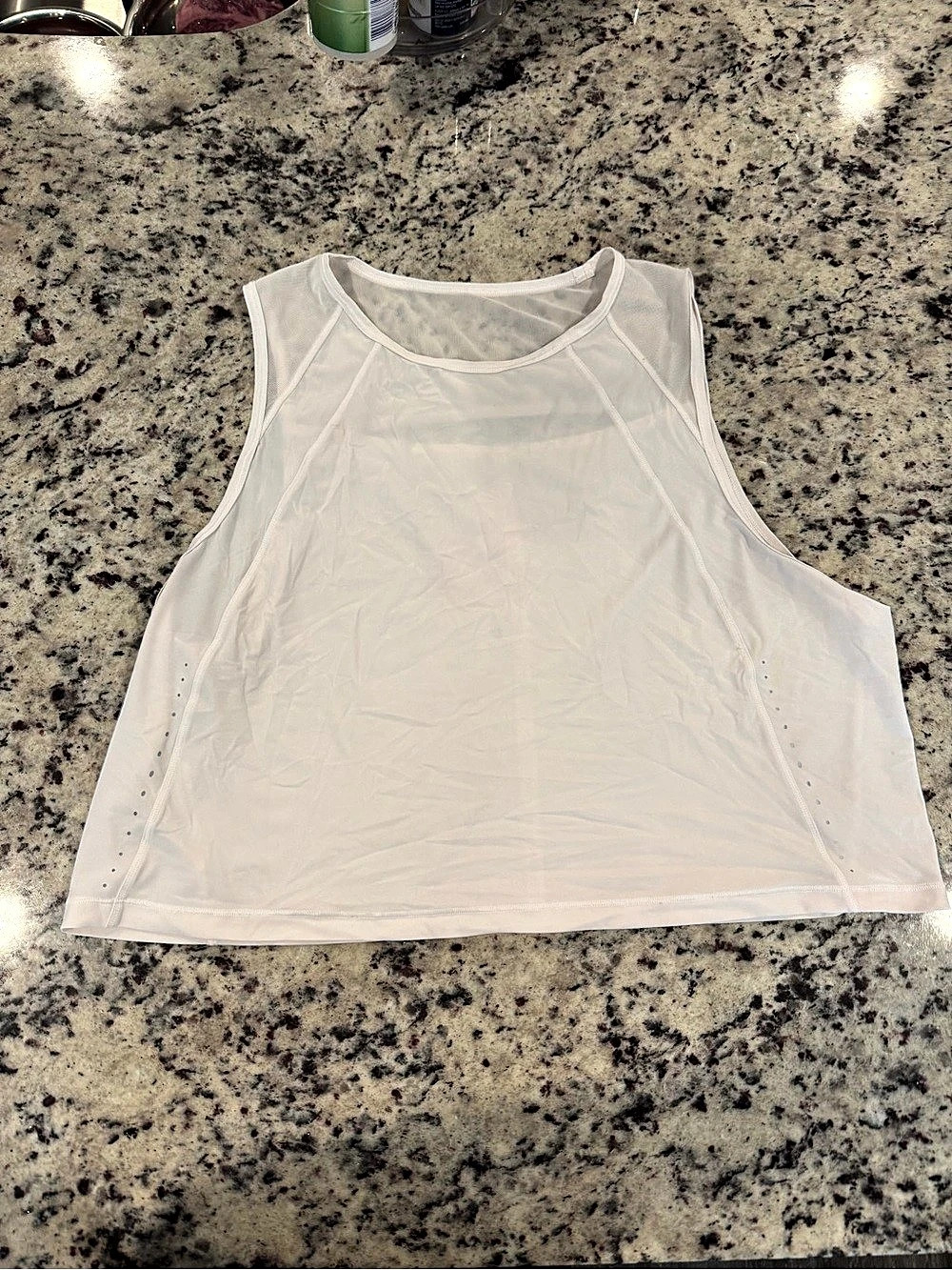 Lululemon Sculpt Tank *Cropped White Athletic Tank Top